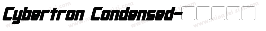 Cybertron Condensed字体转换